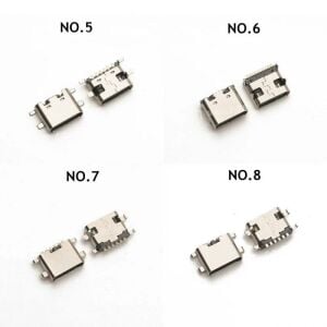 100 Adet Type-C Soket Seti Smd Dip 6-16 Pim 10 Çeşit Şeffaf Çantada