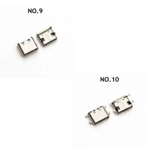 100 Adet Type-C Soket Seti Smd Dip 6-16 Pim 10 Çeşit Şeffaf Çantada