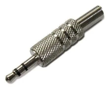 STEREO MİC 3,5mm 3 BOĞUM ERKEK METAL JAK METAL  KULAKLIK TİPİ