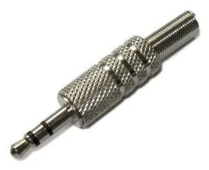 STEREO MİC 3,5mm 3 BOĞUM ERKEK METAL JAK METAL  KULAKLIK TİPİ