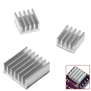 32 Adet 4 Çeşit Alüminyum Soğutucu Seti Poşette (Raspberry Pi 4B Uyumlu)