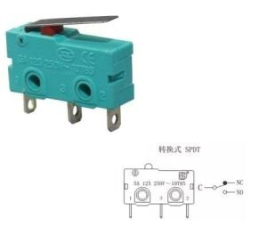 SWİTCH PALETLİ 10x20mm 16mm ( KW4-Z2F100 ) PCB TERMİNAL BACAKLI
