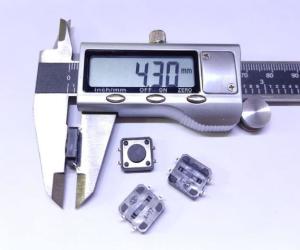 TACT BUTON SMD 12X12 H:4,3mm SMD