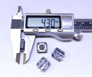 TACT BUTON SMD 12X12 H:4,3mm SMD