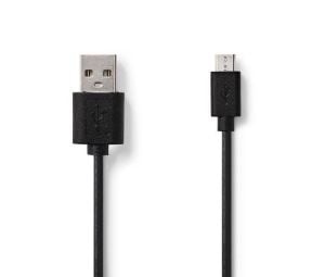 NEDIS CCGP60500BK20 USB MİCRO= USB A ERKEK  micro 5 pin 2MT BLİSTER