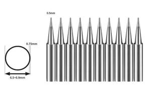 Bakon 600-B İnce Yedek Havya Ucu ( 0,5 mm )(BK90/BK60/BK863/BK881 1ADET FİYATIDIR )