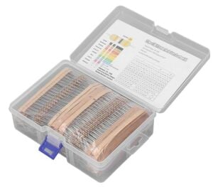 Direnç Seti 1/4W Karbon Film %5 20'Şerli 3120 Adet 156 Çeşit Şeffaf Çantada