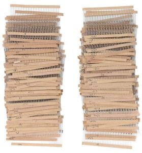 Direnç Seti 1/4W Karbon Film %5 20'Şerli 3120 Adet 156 Çeşit Şeffaf Çantada