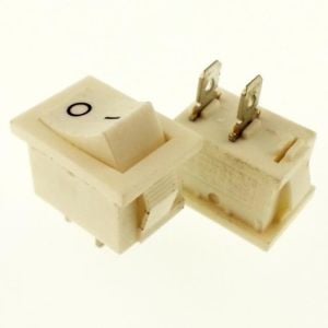Anahtar Mini Beyaz On Off Işıksız 2 Pin 6a 250v Kcd1 / Ic-120b ( Kalıcı Tip)