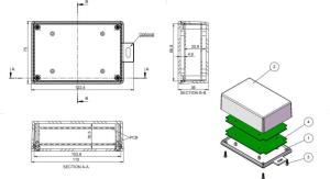 AK-HH-062-A 75x110x36 Siyah Askılı El Tipi Kutu