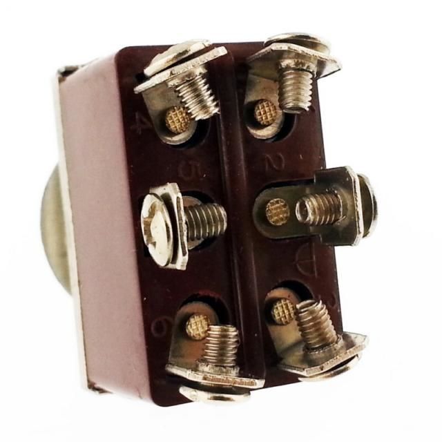 SWİTCH TOGGLE ON ~ ON  6 PİN  VİDA BACAK IC-157