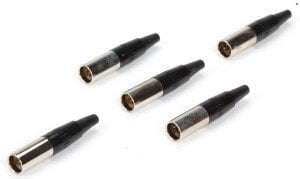 Canon 5 Pin Erkek Kablo Tip Mini XLR Konnektör