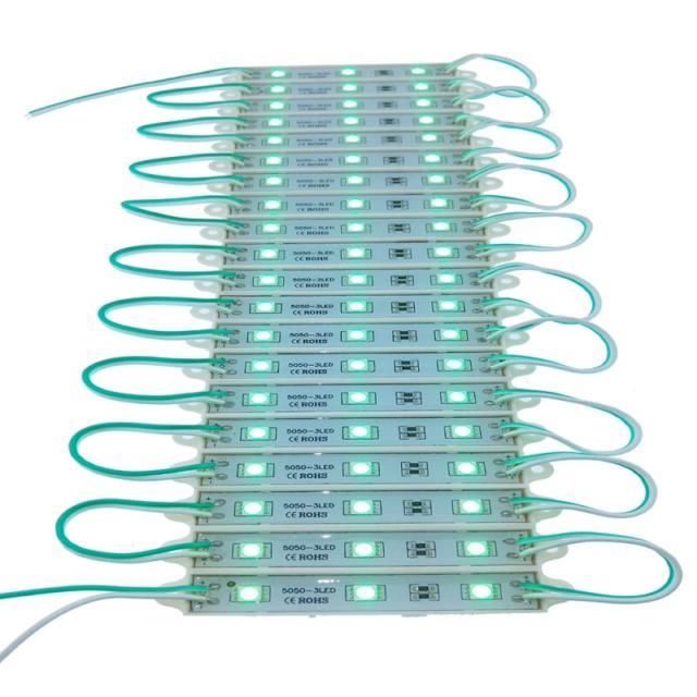 LED-Modül 5050 smd led'li 3'lü YEŞİL 0,72W 12V DC