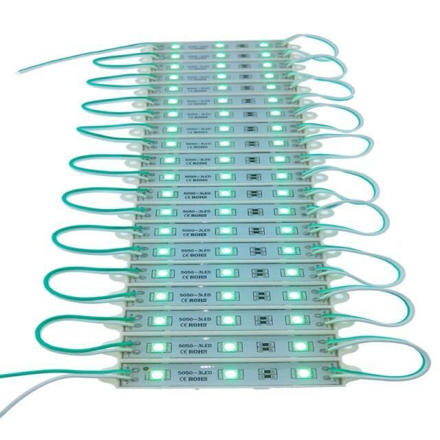 LED-Modül 5050 smd led'li 3'lü YEŞİL 0,72W 12V DC