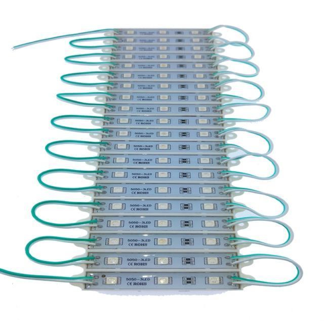 LED-Modül 5050 smd led'li 3'lü KIRMIZI 0,72W 12V DC