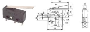 HIGHLY SWİTCH (SS0503A) 10x20mm 25mm TERMİNAL Tip PALETLİ ( KALİTELİ )