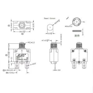 Resetli Termik Sigorta 8 Amper 125/250v Ac 32v Dc IC-271S (MR-1)