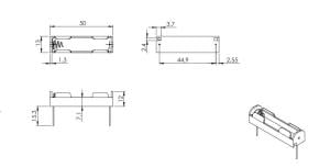PİL YUVASI 1xAAA  BH-411-1-P24  AAA Tipi Pil Yuvası