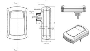 AK-AD-140-A Siyah 150 x 95 x 41 Adaptör Kutusu