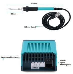 Bakon BK90 90w İntelligent Isı Ayarlı Havya İstasyonu