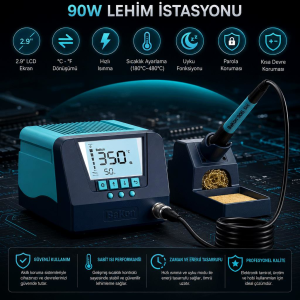 Bakon BK90 90w İntelligent Isı Ayarlı Havya İstasyonu