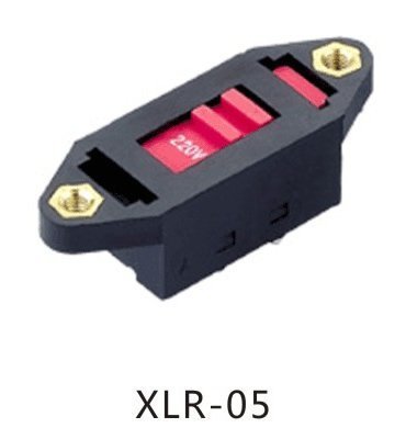 ANAHTAR SÜRGÜLÜ ŞASE Tip XLR-05 (110 ~ 220 ŞALTER)  6  PİNLİ VİDA BAĞLANTILI