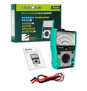 Proskit MT-2207 Analog Multimetre AC/DC 1000v 10 Amper Buzzer Test Lead