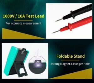 Proskit MT-2207 Analog Multimetre AC/DC 1000v 10 Amper Buzzer Test Lead