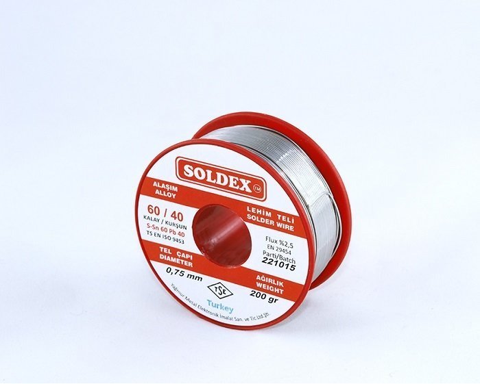 Soldex Lehim Teli 200gr 0,75mm 60/40