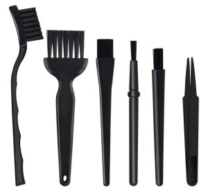 Antistatik Fırça Seti 6 Parça 5 Fırça 1 Cımbız Plastik