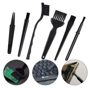 Antistatik Fırça Seti 6 Parça 5 Fırça 1 Cımbız Plastik