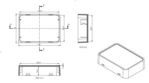 AK-DM-048 Beyaz 110x76x27 Duvar Tipi Kutu