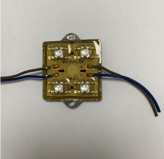 LED-Modül 5mm SMD Flux Led'li 4'lü MAVİ Sugeçirmez METAL