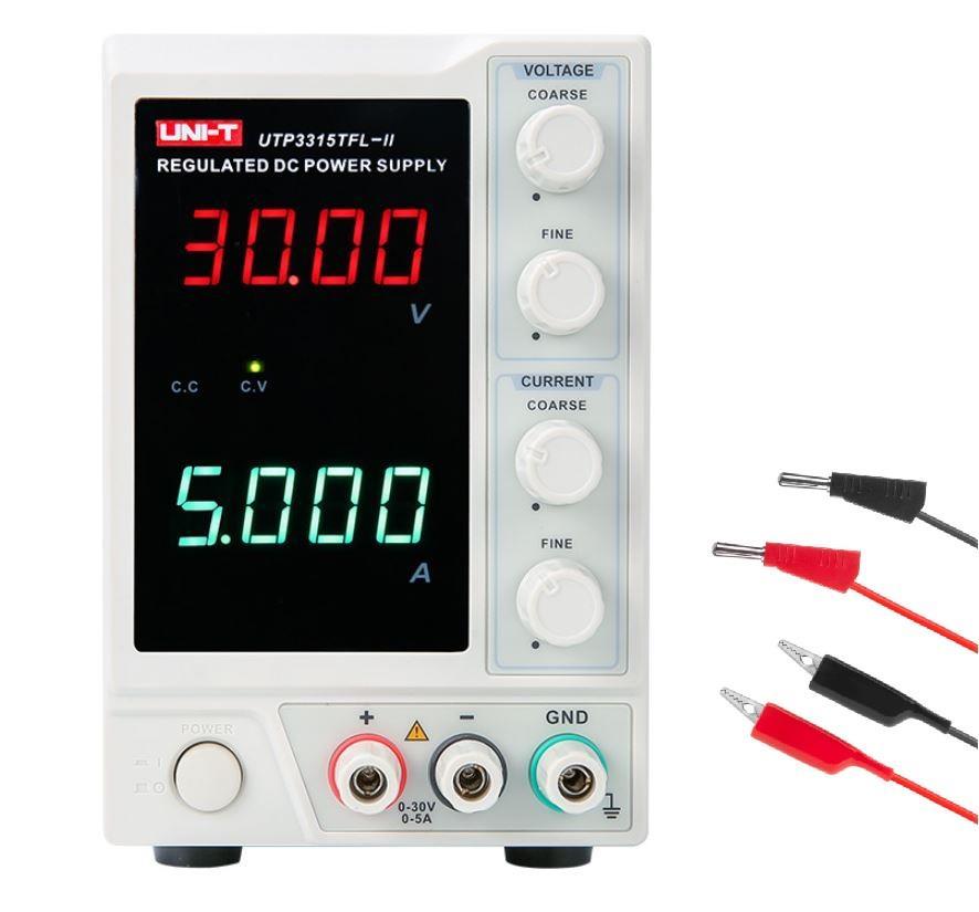 Unı-t Utp 3315 TFL-II  30v 5a 4 Dijit Dijital Ayarlı Güç Kaynağı + Prob Seti