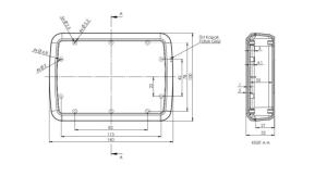 AK-HH-2043 140x100x32,4  Tablet Kutusu 4,3 INC LCD İçin