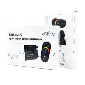 LED RGB Kontrol Devresi RF TOUCH (DOKUNMATİK) NAVİ RGB 3X10A 12-24VDC SES DUYARLI