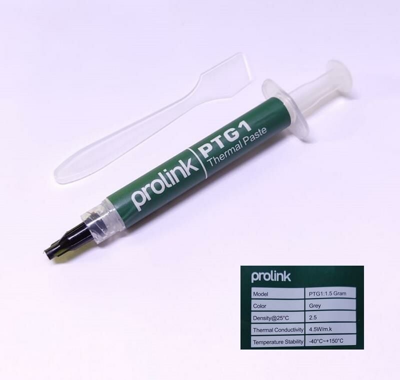 Prolink Silicon Termal Macun PTG1:1,5  1,5gr  4,5w/m.k Gri Termal Macun