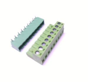 0/9 CHN 5,08mm 90°  DİŞİ+ERKEK TAKIM YEŞİL YANLARI KAPALI