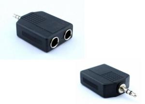 STEREO ADAPTÖR 3,5 mm ERKEK / 6,3 mm DİŞİ ~ DİŞİ