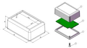 AK-HH-004 Siyah 50x35x20  El Tipi Kutu