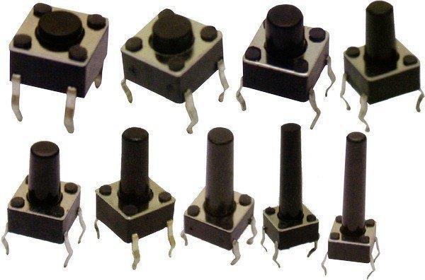 TACT  BUTON  6x6  Siyah 13,5 mm