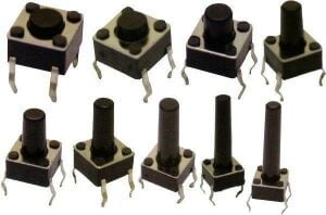 TACT  BUTON  6x6  Siyah 13,5 mm