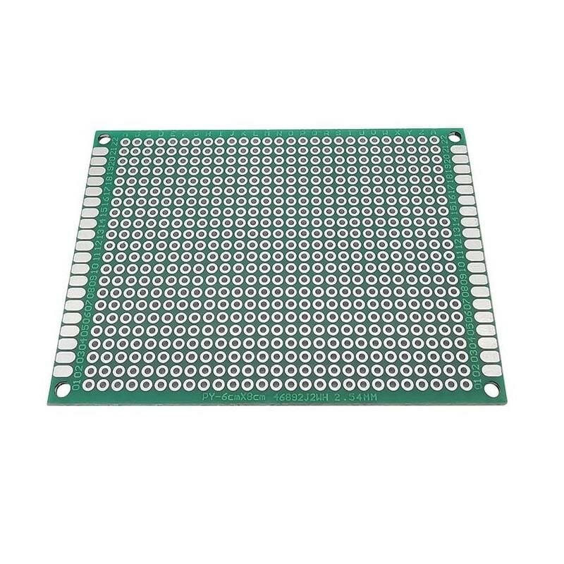 Delikli Plaket Bakır Çift Yüzlü 60x80 mm / 6x8 cm 1 adet ( Pertinaks )