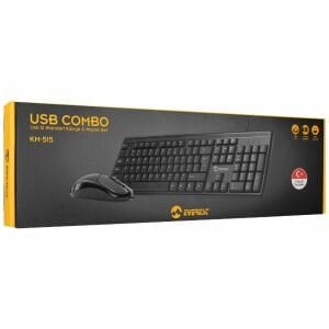 Everest Km-515 Siyah Usb Combo Q Standart Klavye + Mouse Set