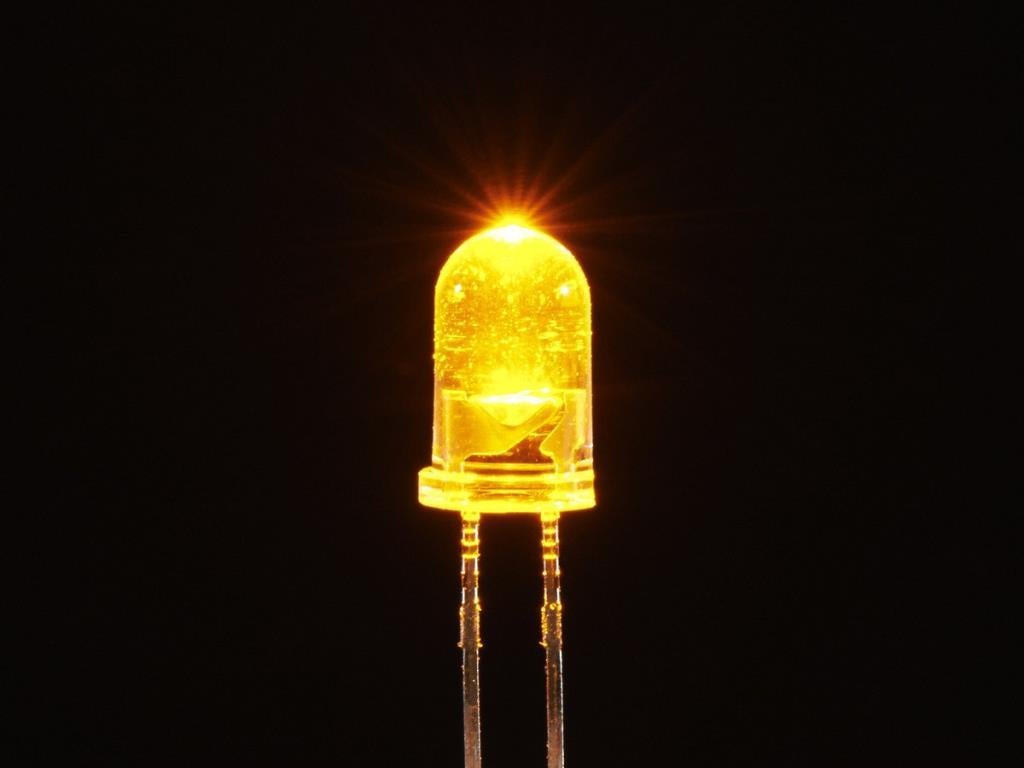 LED-5mm  SARI ŞEFFAF AT-LD/5MM-YC ( AMBER )