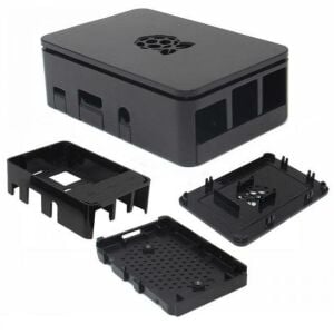 RASPBERRY Pİ 3 B için Siyah Muhafaza Kutusu