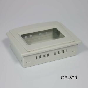 AK-OP-300-A 180x130x50 Gri Kavisli Ekran Operatör Panel Kutusu