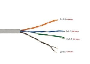 S-LİNK  HY-CAT500  CAT 5 Kablo UTP   LANCABLE 26 AWG HYTECH