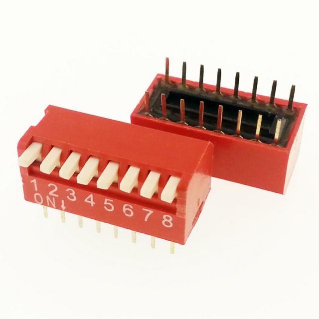 8 Pin Piano Tip Dip Switch