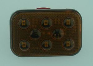 SANEL SBD12Y6  12V 6 LEDLİ DİKDÖRTGEN  AYDINLATMA SARI
